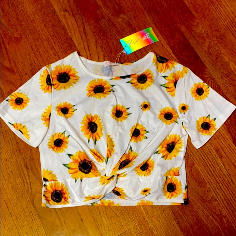 Flower crop top